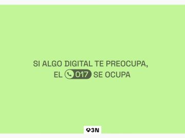 "Si algo digital te preocupa, el 017 se ocupa", el INCIBE lanza una nueva campaña para promocionar su teléfono gratuito