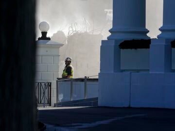 labores de demolición del Ala Este de la Casa Blanca