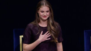 La princesa Leonor llama a "salir de la trinchera" y volver "al respeto por quienes piensan diferente"