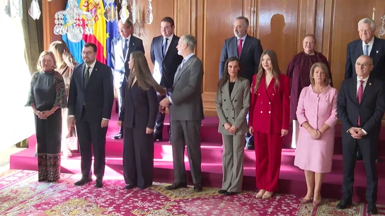Posado oficial durante un acto previo a los Premios Princesa de Asturias 2025 Posado oficial durante un acto previo a los Premios Princesa de Asturias 2025