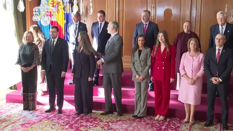 Posado oficial durante un acto previo a los Premios Princesa de Asturias 2025 Posado oficial durante un acto previo a los Premios Princesa de Asturias 2025