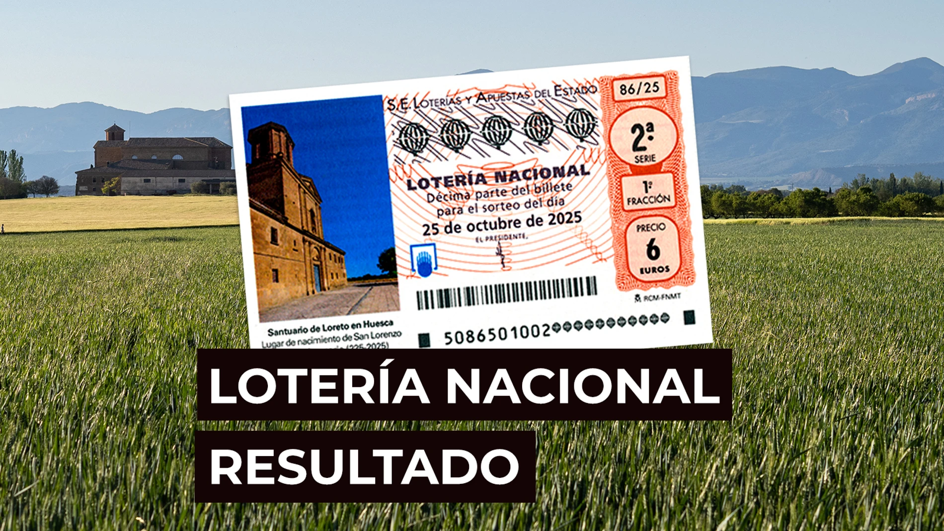 Sorteo Lotería Nacional: Comprobar décimo de hoy sábado 25 de octubre, en directo Sorteo Lotería Nacional: Comprobar décimo de hoy sábado 25 de octubre, en directo