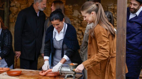 La princesa Leonor en Valdesoto, Premio Pueblo Ejemplar
