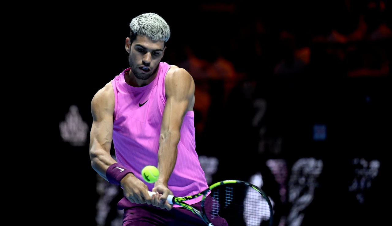 Carlos Alcaraz durante el Six Kings Slam 2025