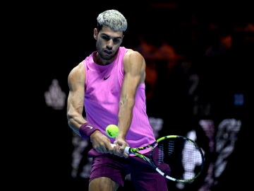 Carlos Alcaraz durante el Six Kings Slam 2025