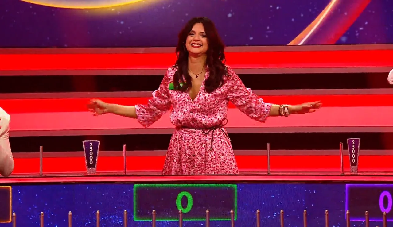 Irene, concursante de La ruleta de la suerte noche