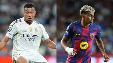 Kylian Mbapp&eacute; y Lamine Yamal, las grandes estrellas de El Cl&aacute;sico