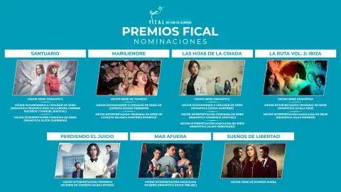 Atresmedia triunfa en los Premios FICAL con 16 nominaciones Atresmedia triunfa en los Premios FICAL con 16 nominaciones