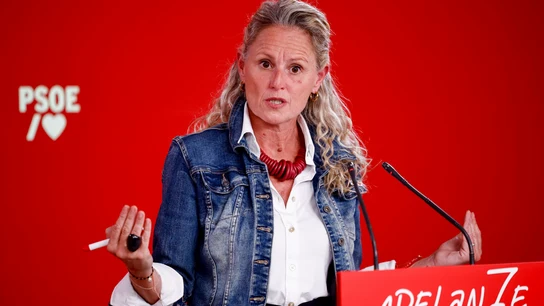 La portavoz de la Ejecutiva del PSOE, Montse Mínguez durante la rueda de prensa tras la reunión del Comité Ejecutivo Federal del PSOE La portavoz de la Ejecutiva del PSOE, Montse Mínguez durante la rueda de prensa tras la reunión del Comité Ejecutivo Federal del PSOE