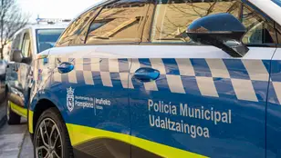 Vehículos de la Policía Municipal de Pamplona
