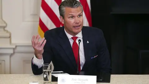 El secretario de Defensa de Estados Unidos, Pete Hegseth El secretario de Defensa de Estados Unidos, Pete Hegseth