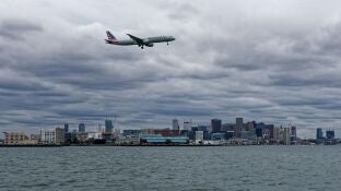 Avi&oacute;n en los cielos de Boston