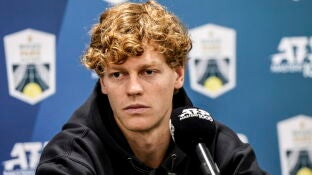 Jannik Sinner, en la rueda de prensa del ATP Paris Masters 