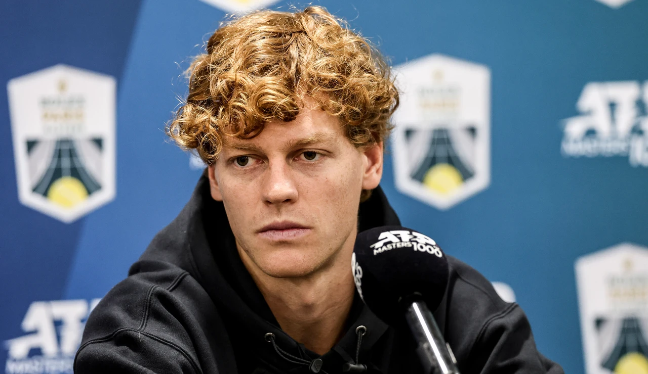 Jannik Sinner, en la rueda de prensa del ATP Paris Masters