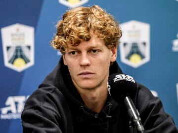 Jannik Sinner, en la rueda de prensa del ATP Paris Masters 