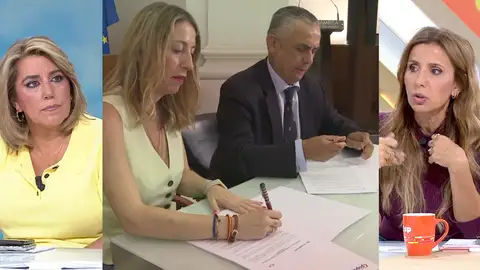 Susana Díaz en Espejo Público. Susana Díaz en Espejo Público.