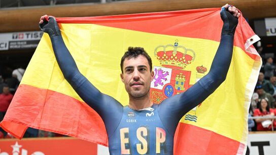 Albert Torres, campe&oacute;n del mundo de &oacute;mnium, en Santiago de Chile