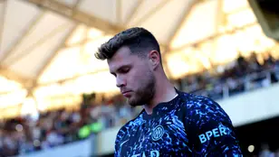 Josep Martínez, en un partido del Inter de Milán