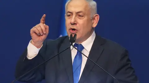 Israeli Prime Minister Benjamin Netanyahu (Foto de ARCHIVO)
FILED - 03 March 2020, Israel, Tel Aviv: Israeli Prime Minister Benjamin Netanyahu delivers an address. Photo: Ilia Yefimovich/dpa
03/03/2020 ONLY FOR USE IN SPAIN