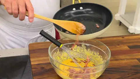 Agrega la panceta Agrega la panceta