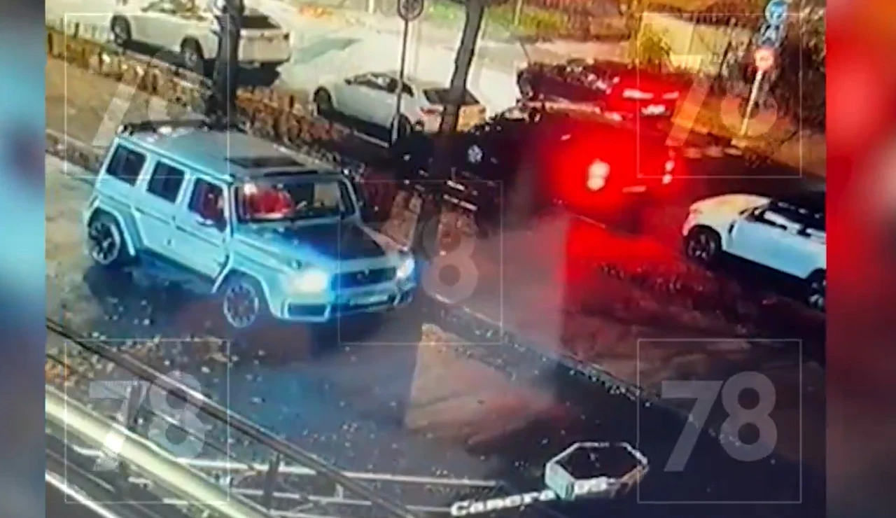 El momento del intento de secuestro al futbolista Andréi Mostovói