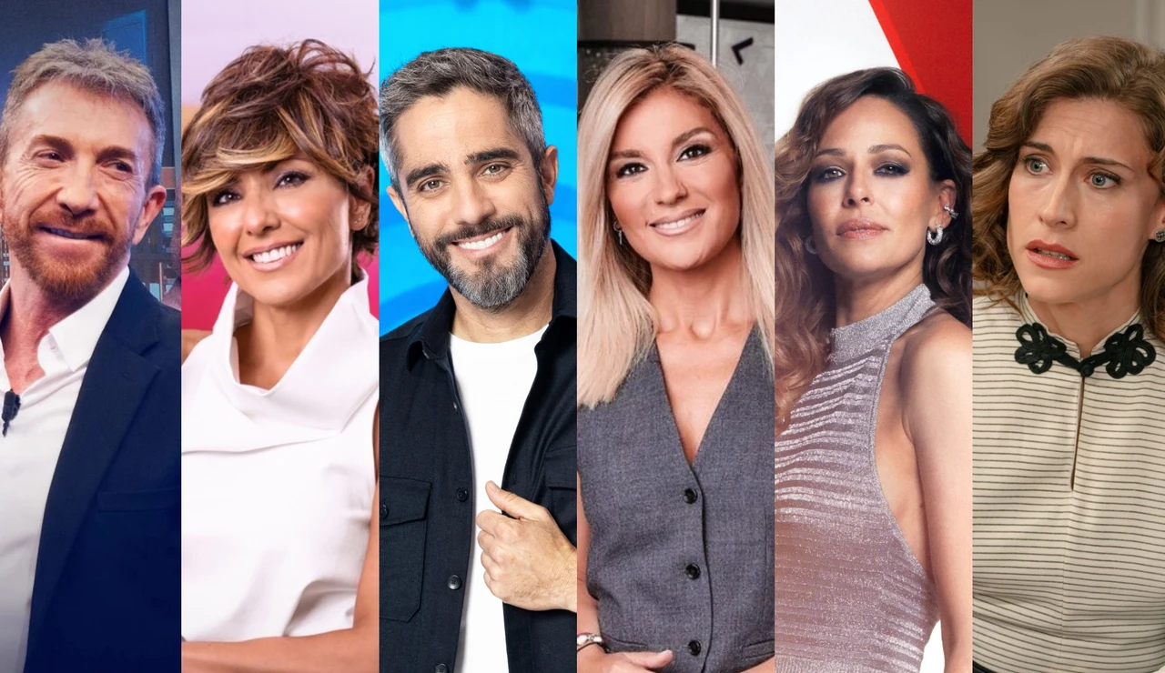 Pablo Motos, Sonsoles Ónega, Roberto Leal, Sandra Golpe, Eva González y Marta Belmonte