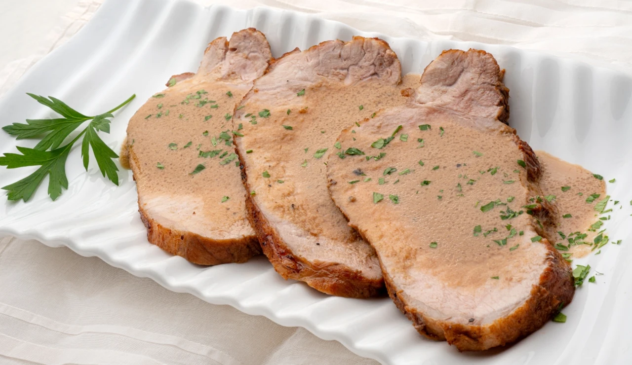 Lomo de cerdo con nueces