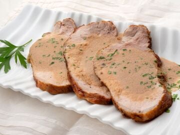 Lomo de cerdo con nueces