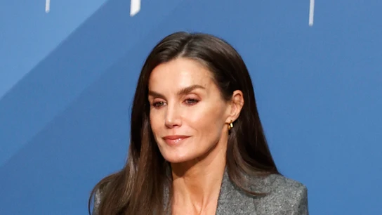 Letizia con traje de Mango Letizia con traje de Mango