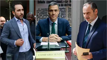 Víctor de Aldama, Pedro Sánchez y José Luís Ábalos Víctor de Aldama, Pedro Sánchez y José Luís Ábalos