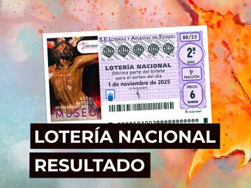 Sorteo Lotería Nacional: Comprobar décimo de hoy sábado 1 de noviembre, en directo