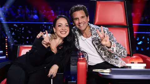 Carla Morrison y Mika, en La Voz 2025 Carla Morrison y Mika, en La Voz 2025