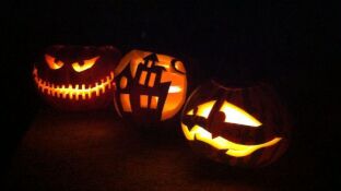 Calabazas decoradas de Halloween