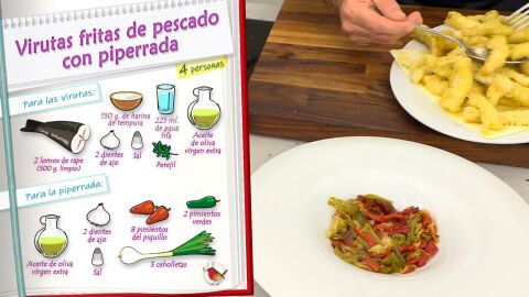 Ingredientes Virutas fritas de pescado