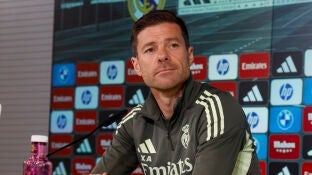 Xabi Alonso, en rueda de prensa