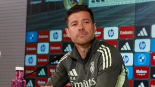 Xabi Alonso, en rueda de prensa