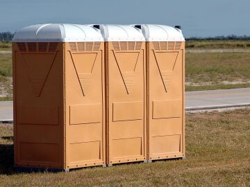 Imagen de archivo de un inodoro port&aacute;til