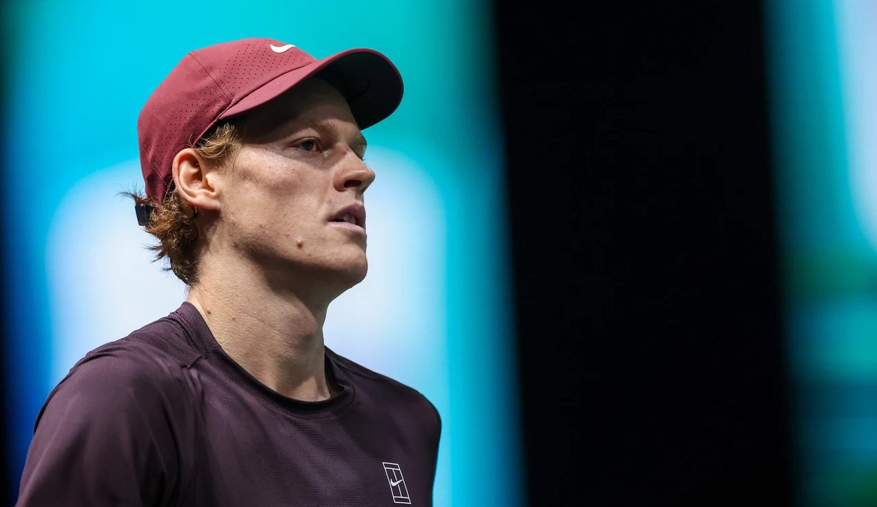 Jannik Sinner, en su partido ante Francisco Cerúndolo en París