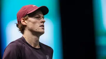 Jannik Sinner, en su partido ante Francisco Cerúndolo en París Jannik Sinner, en su partido ante Francisco Cerúndolo en París