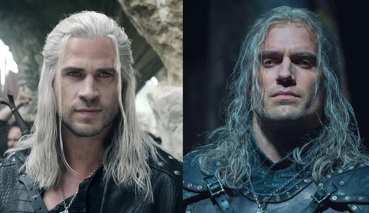 Liam Hemsworth y Henry Cavill en The Witcher