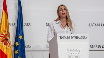 Imagen de la presidenta de Extremadura, María Guardiola  Imagen de la presidenta de Extremadura, María Guardiola