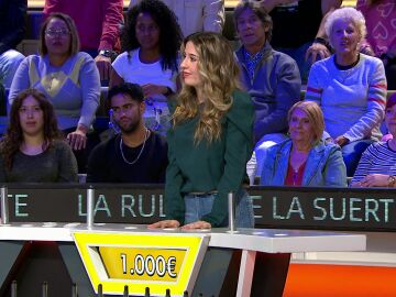 &iexcl;Incre&iacute;ble! Leti gana 1.000 euros en un solo panel de La ruleta de la suerte