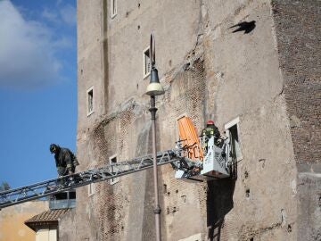 Imagen de la Torre de los Condes, en Roma 