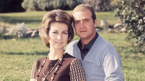 El rey Juan Carlos I y la reina Sofía en 1972 El rey Juan Carlos I y la reina Sofía en 1972