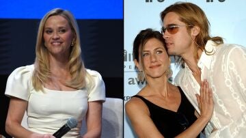 Reese Witherspoon, Jennifer Aniston y Brad Pitt Reese Witherspoon, Jennifer Aniston y Brad Pitt