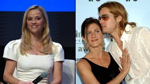 Reese Witherspoon, Jennifer Aniston y Brad Pitt Reese Witherspoon, Jennifer Aniston y Brad Pitt