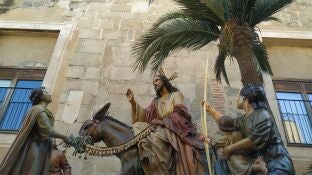 (Foto de ARCHIVO) Paso de Jes&uacute;s entrando en Jerusal&eacute;n de la Cofrad&iacute;a de los Ramos de C&aacute;ceres EUROPA PRESS 11/04/2022