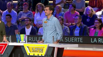 Sergio hace un gran programa en La ruleta de la suerte
