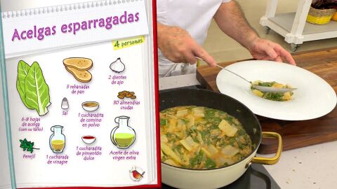 Ingredientes Acelgas esparragadas