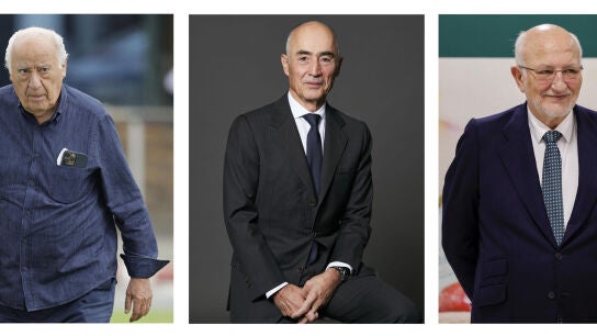 Amancio Ortega, Rafael del Pino y Juan Roig
